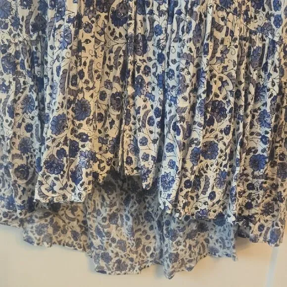 Lucky Brand Blue and White Midi Dress with Elegant Silhouette - Picture 3 of 12